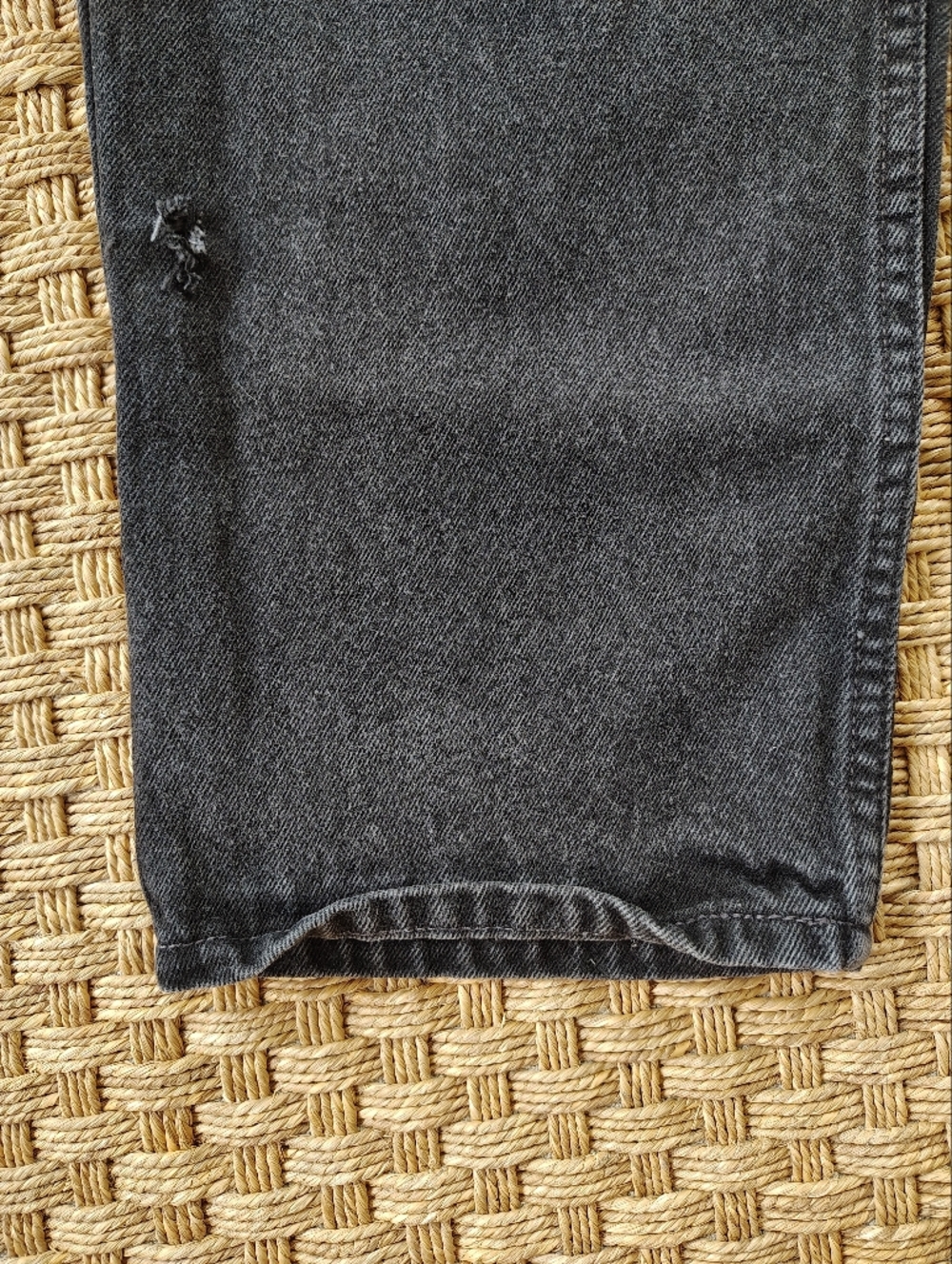 Vintage 90s Levi's 550 Black Relaxed Fit Jeans Red Tab Made in USA 34x32 - Picture 7 of 12